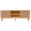 Image de Buffet 2 portes en bois massif naturel 180 cm Non verni
