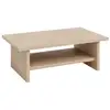 Image de Table basse rectangulaire en bois massif naturel 100 cm Non verni