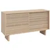 Image de Buffet en bois massif naturel 120 cm Non verni
