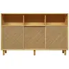 Image de Buffet en pin massif naturel avec 3 portes 180 cm Non verni