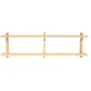 Image de Etagère murale double en bois de pin naturel 180 cm Non verni