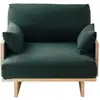 Image de Fauteuil vert en pin naturel 94,5 cm Non verni