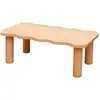 Image de Table basse en pin massif naturel 100 cm Verni