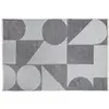 Image de Tapis en polyester gris et beige, 230x160x1 cm