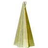 Image de Bougie de noël dorée pyramide - 5.5x5.5x11cm