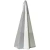 Image de Bougie de noël argentée pyramide - 5.5x5.5x11cm