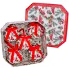 Image de Coffret de 5 boules de noël rétro houx - 7.5cm