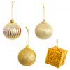 Image de Set de 20 boules de noël dorées - 6cm