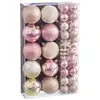 Image de Set de 58 boules de noël rose et doré