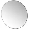 Image de Miroir mural rond en métal noir 49x49x4cm