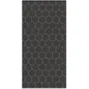 Image de Tapis vinyle mosaïque hexagones gris 60x110cm