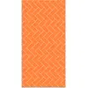 Image de Tapis vinyle mosaïque de briques oranges 120x160cm