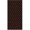 Image de Tapis vinyle mosaïque de briques noires 200x250cm