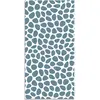 Image de Tapis vinyle motif pavée bleu 200x200cm