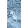 Image de Tapis vinyle marbre bleu 80x200cm