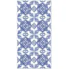 Image de Tapis vinyle carreaux ciments cordoue bleu 40x80cm