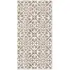 Image de Tapis vinyle carreaux ciments géométrique brun 140x200cm