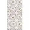 Image de Tapis vinyle carreaux ciments grenade brun 40x80cm