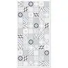 Image de Tapis vinyle carreaux ciments love gris et bleu 120x160cm