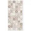 Image de Tapis vinyle carreaux ciments love brun 100x140cm