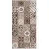 Image de Tapis vinyle carreaux ciments nijar brun 60x200cm