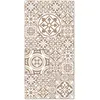 Image de Tapis vinyle carreaux ciments talavera brun 160x230cm