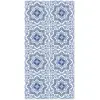 Image de Tapis vinyle carreaux ciments tolédo bleu 120x160cm