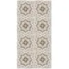 Image de Tapis vinyle carreaux ciments tolédo brun 300x200cm