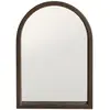 Image de Miroir arqué fait main marron