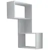 Image de Étagère murale en bois ''part'' - 47 x 20 x 85 cm - blanc