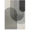 Image de Tapis moderne tissé plat gris 120x170 cm