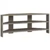Image de Meuble tv d'angle 3 étagères - l114 cm - taupe