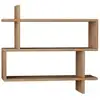 Image de Etagère murale suspendue décor bois chêne l70 cm