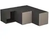 Image de TRICUBE Meuble TV anthracite moka clair