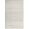 Image de Tapis uni à velours ras gris chiné beige 200x133
