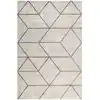 Image de Tapis graphique motif brun gris beige chiné 290x200