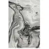 Image de Tapis motif marbre nuances de gris pour salon, chambre 170x120