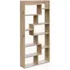 Image de Etagère 12 tablettes - L90 cm - Effet Chêne