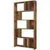 Image de Bibliothèque en bois ''lima'' - 90 x 20 x 180 cm - noyer