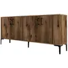 Image de Buffet en bois marron 180 x 35 x 78 cm