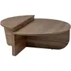 Image de Lot de 2 tables basses - l90 cm - bois foncé