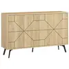 Image de Buffet en bois beige 123 x 35 x 62 cm