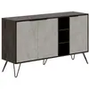 Image de Buffet 3 niches et 3 portes - l142 cm - chêne