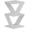 Image de Bout de canapé 3 niveaux h50 cm - blanc