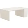 Image de Table basse en bois blanc 86 x 50 x 32 cm