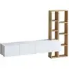 Image de Meuble TV en bois blanc 182 x 32 x 25 cm