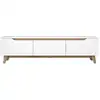Image de Meuble tv 3 portes - l180 cm - blanc