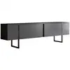 Image de Meuble tv 2 portes rabattables l180 cm - gris anthracite