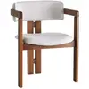Image de Chaise en bois et velours