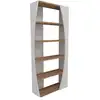 Image de Etagère 5 tablettes décor blanc et pin atlantique - h150 cm
